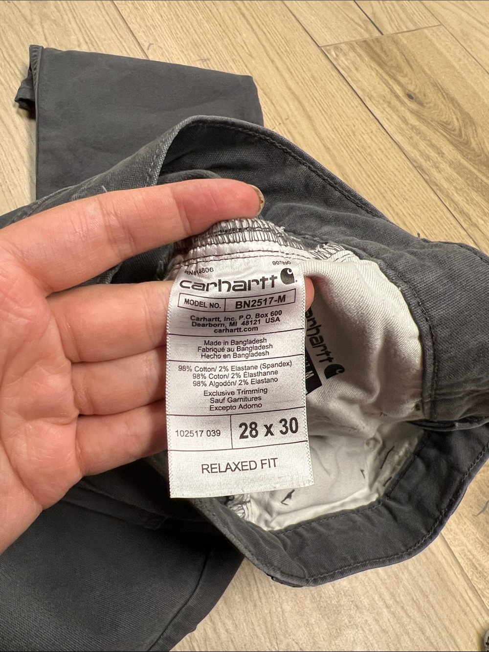 Carhartt Men’s rugged flex Relaxed fit Jeans Black - Picture 5 of 8